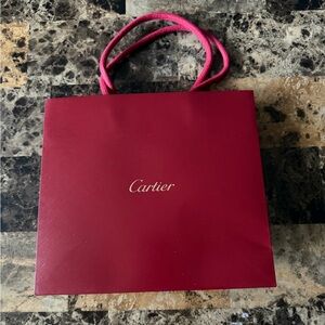 Authentic Cartier Shopping Bag.